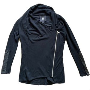 Red 23 Women's Black Zippered Jacket  Small Double Zipper